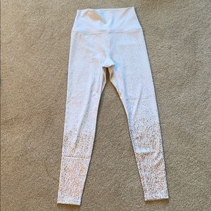 Buff Bunny White Ombré Sparkle Leggings